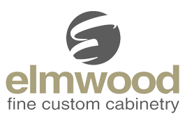 Elmwood Fine Custom Cabinetry. Logo