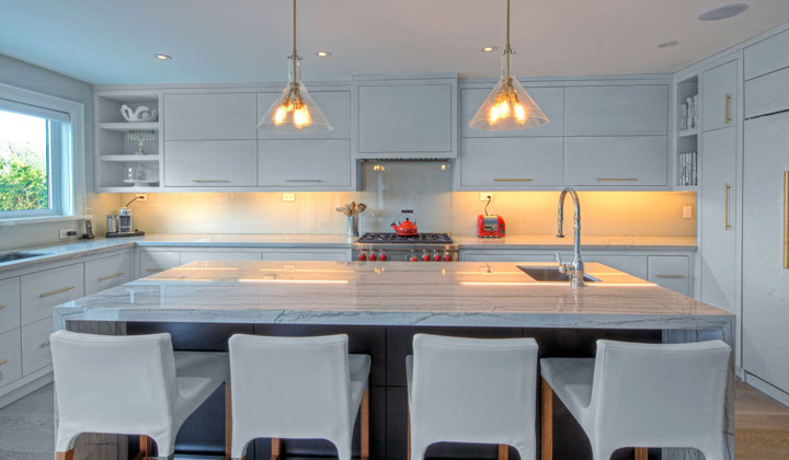 A contemporary kitchen design in Toronto's West-end.