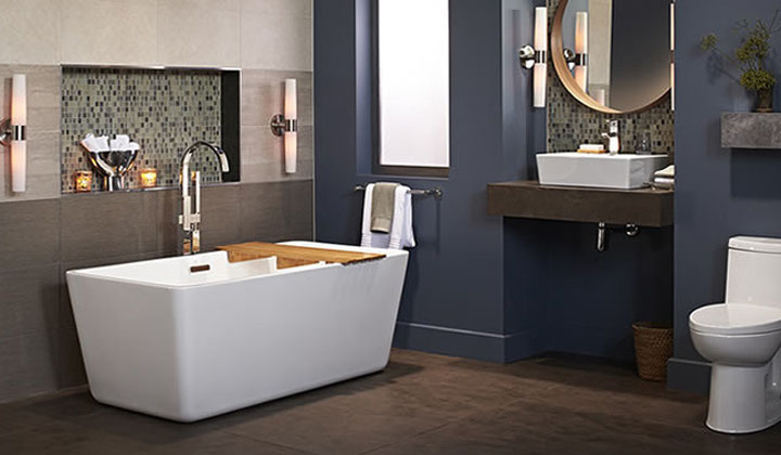 Great selection of European bathroom products, bath tubs , toilets, vanities , sinks and faucets, Canaroma Outlet at Improve Mall