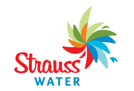 Strauss Water. Logo
