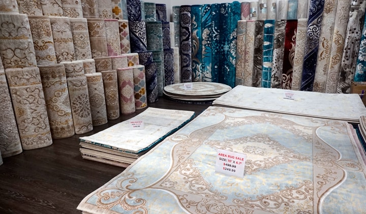 Turkish Area Rugs, Silks showroom at Improve Mall