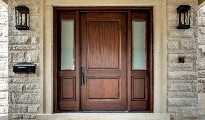 Exterior wood doors