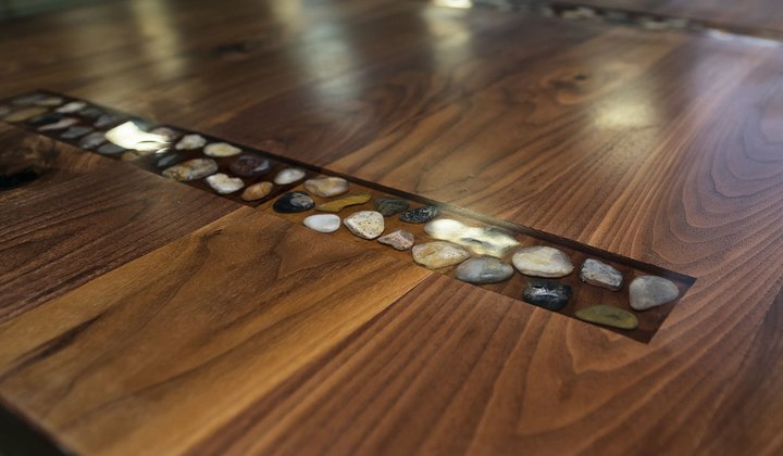 Custom wood table