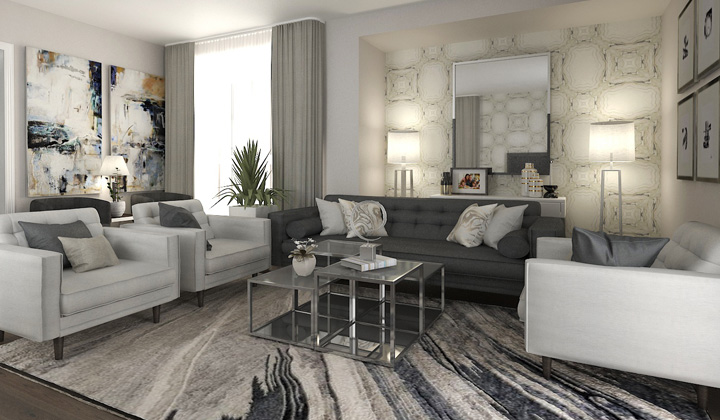 Living Room Design Project, by The House of Interior Design, Vaughan