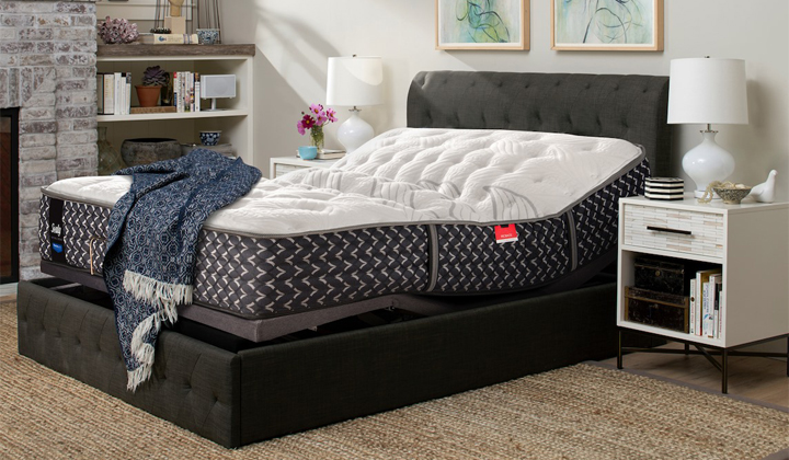 New level of comfort with an adjustable base from Sealy.