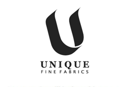 Unique Fine Fabrics. Logo