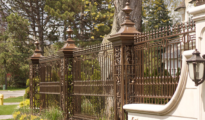 All our Gates & Exteriors feature prominent hand fullered texture on scrolling materials which creates rhythm and visual interest that is unattainable using machine embossed materials.