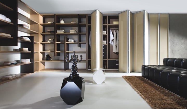 Living Room Bifold Doors & Cabinetry by Komandor