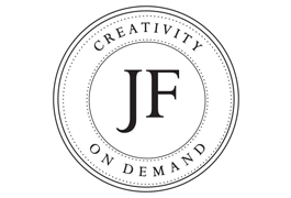 JF FABRICS. Logo