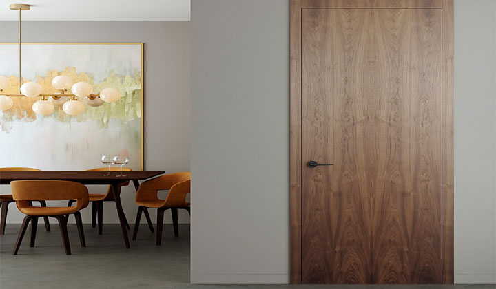The Arte door collection in veneer is an ideal option for an interior where natural shades and materials will prevail.