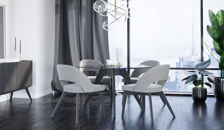 Dining Furniture Set with a Glass Table
