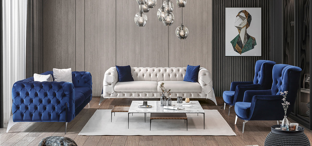 Modern Sofa and Armchairs Set